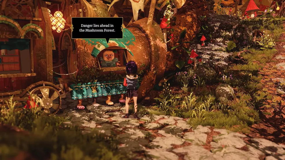A screenshot from the Ravenlok game by Cococucumber