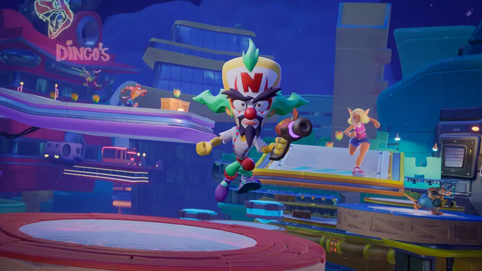 Clown-like Neo Cortex in Crash Team Rumble