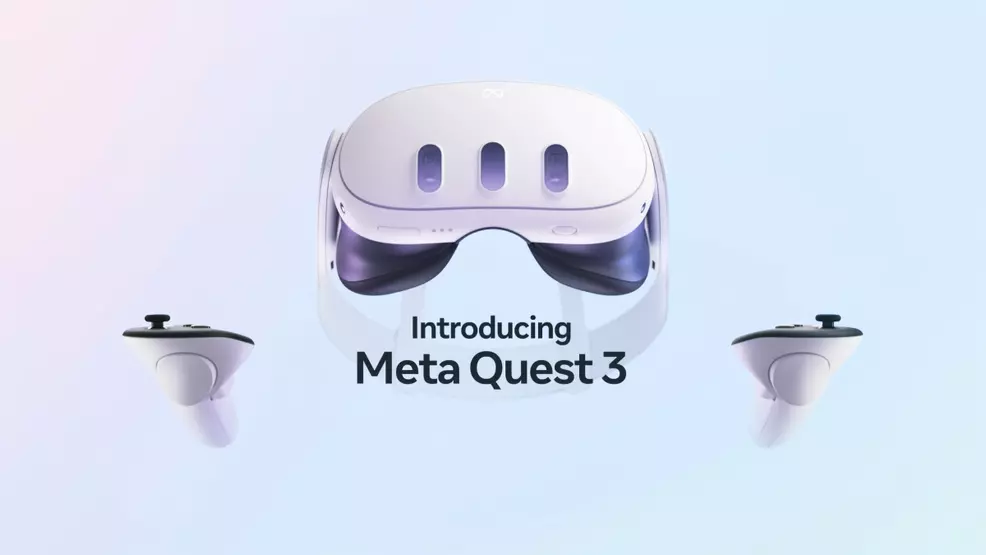 The Meta Quest 3 VR HMD