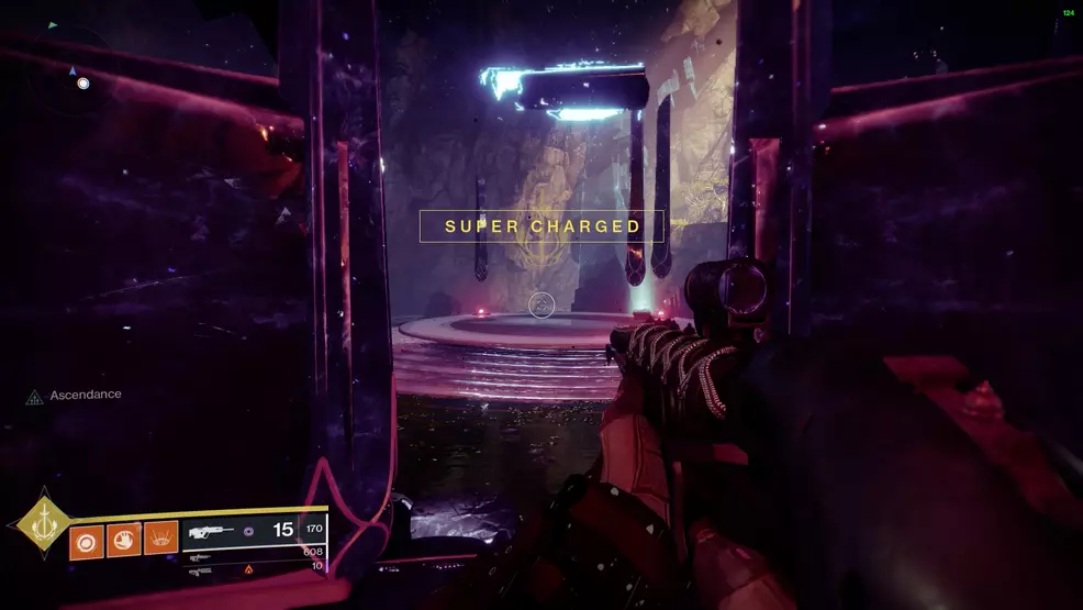 At the end of the Chamber of Starlight Lost Sector, a platform appears above the chest dias