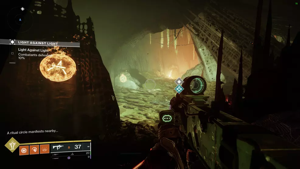 More Hive runes on the walls of a Lost Sector