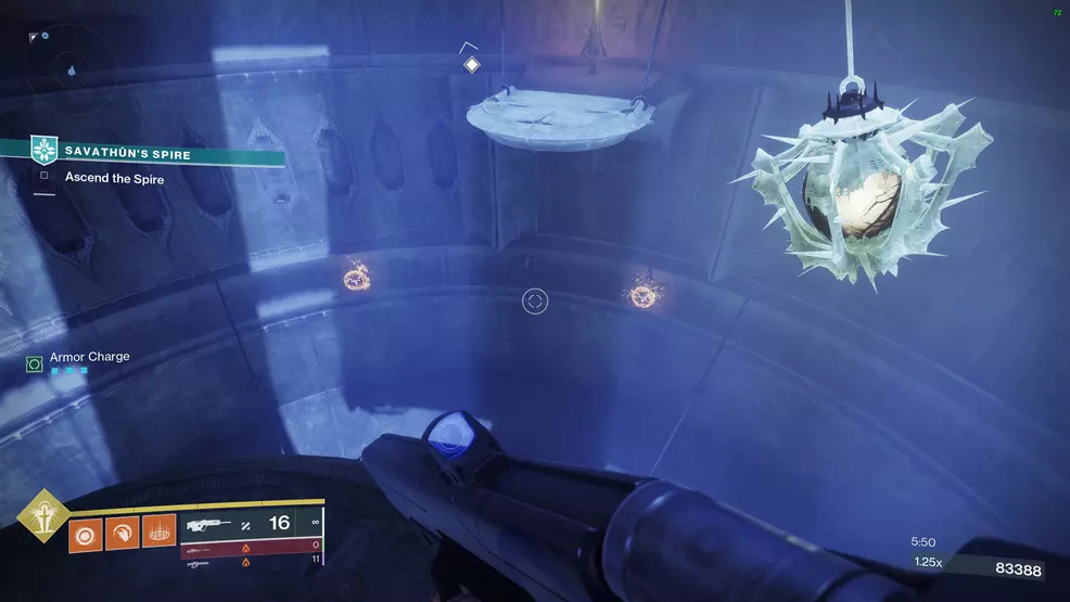 Hive runes on a wall in Savathun's Spire