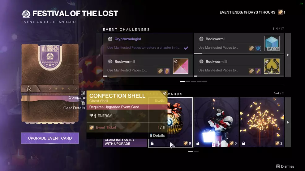 The event rewards for Festival of the Lost 2023