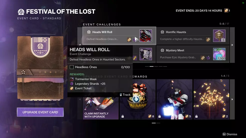 The Heads Will Roll Event Challenge for the Tormentor mask