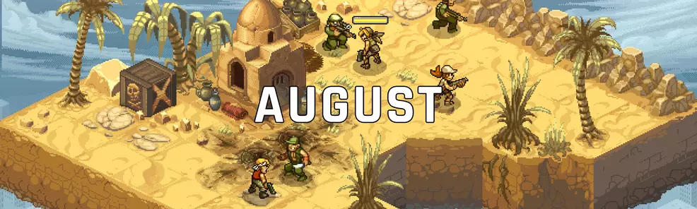 Metal Slug Tactics image with August written on it