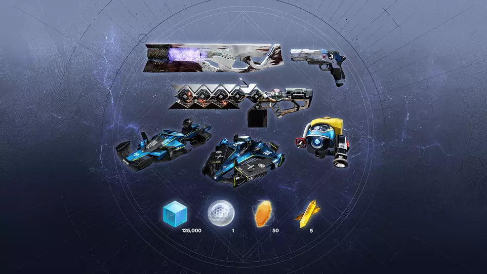 Destiny 2 Starter Pack showing all items included