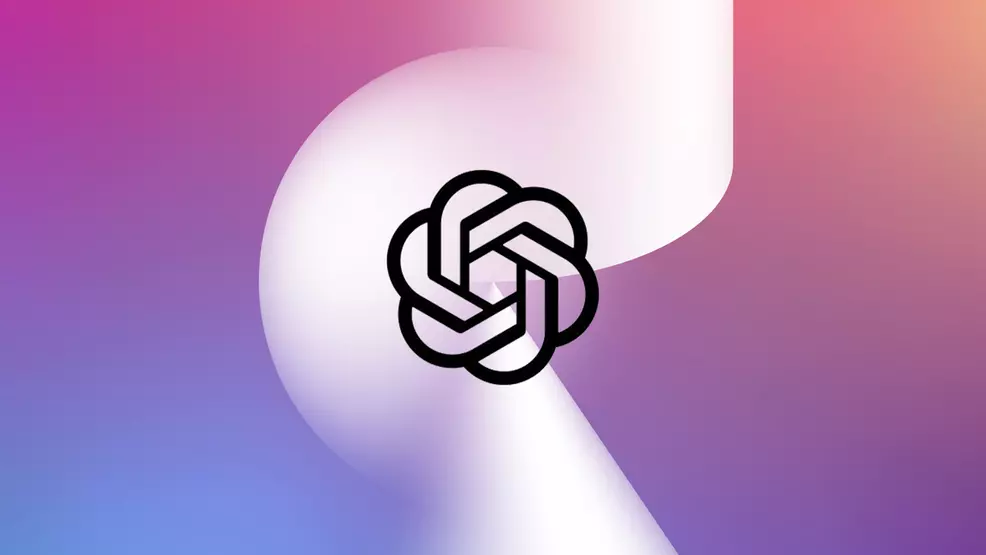 OpenAI logo on a gradient background
