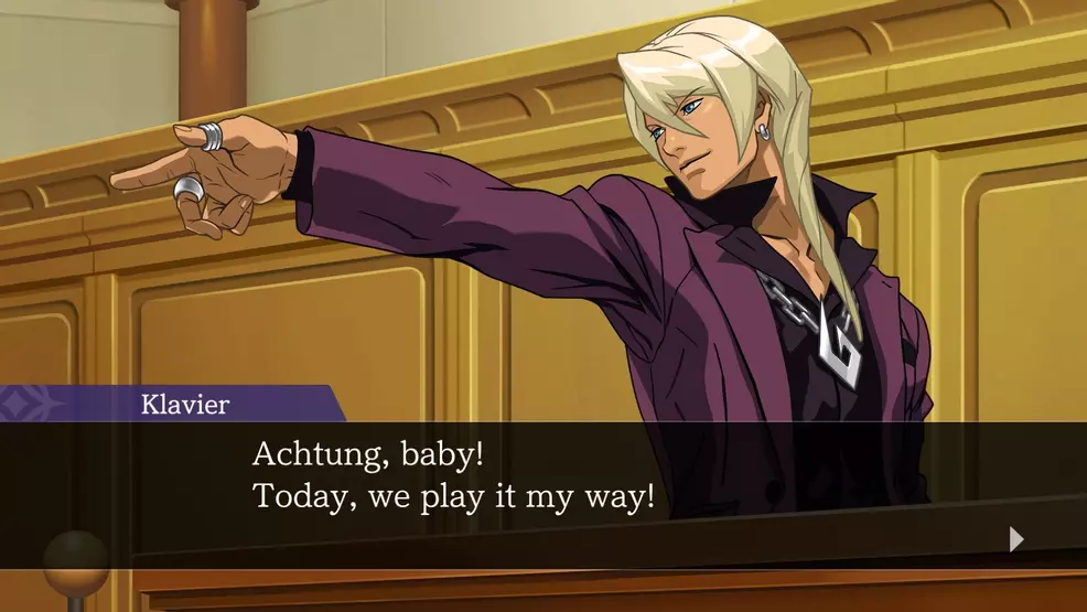 Klavier Gavin in Apollo Justice: Ace Attorney Trilogy