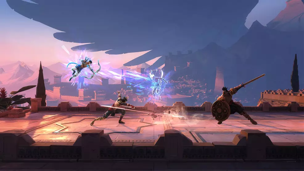 Sargon using a bow in combat.