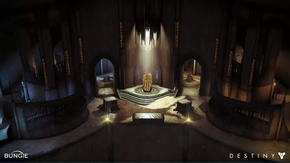 A wide shot of the Cathedral of Dusk map