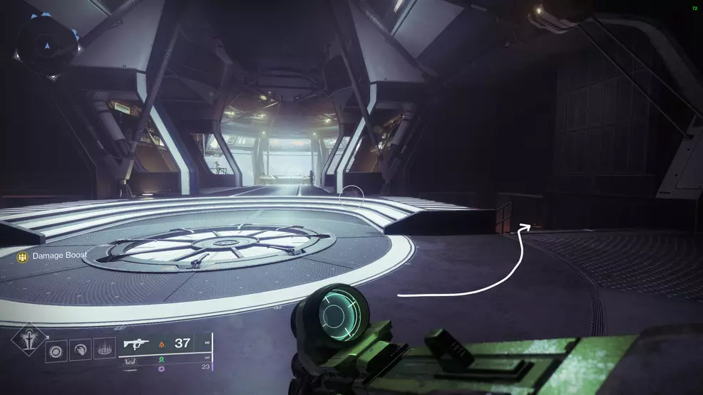 An arrow points the way to Mara Sov in the HELM