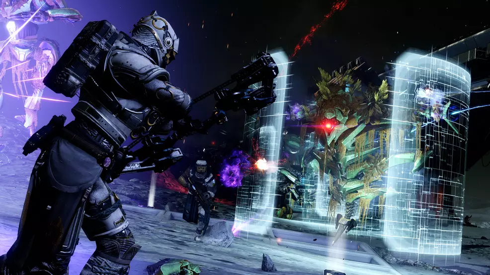 A player fights a Vex Hydra