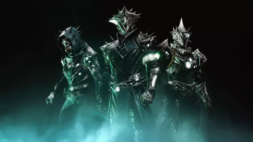 Three Guardians wearing Artifice armor