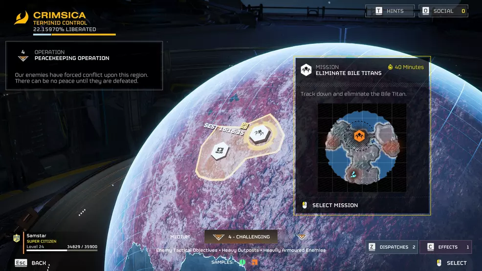 Eliminate Bile Titans mission