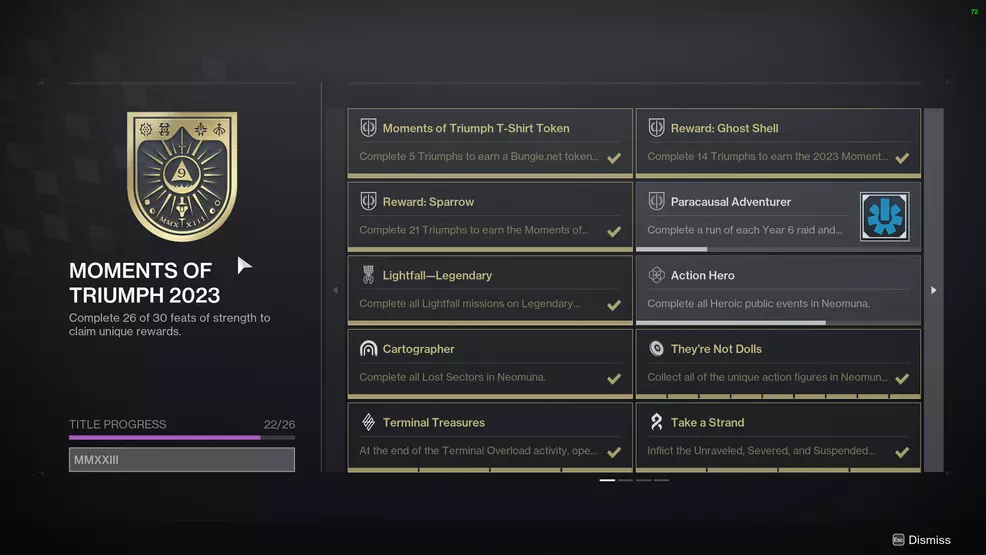 Moments of Triumph 2023 Triumph page