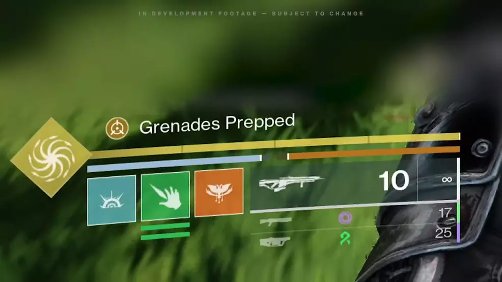 HUD image showing the Prismatic subclass abilities