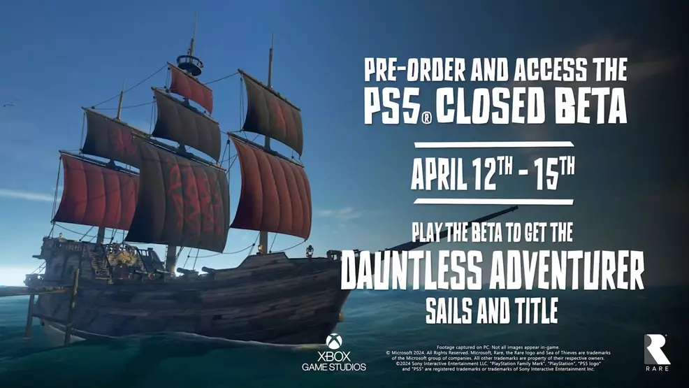 The Sea of Thieves PS5 Closed Beta starts today for pre-order