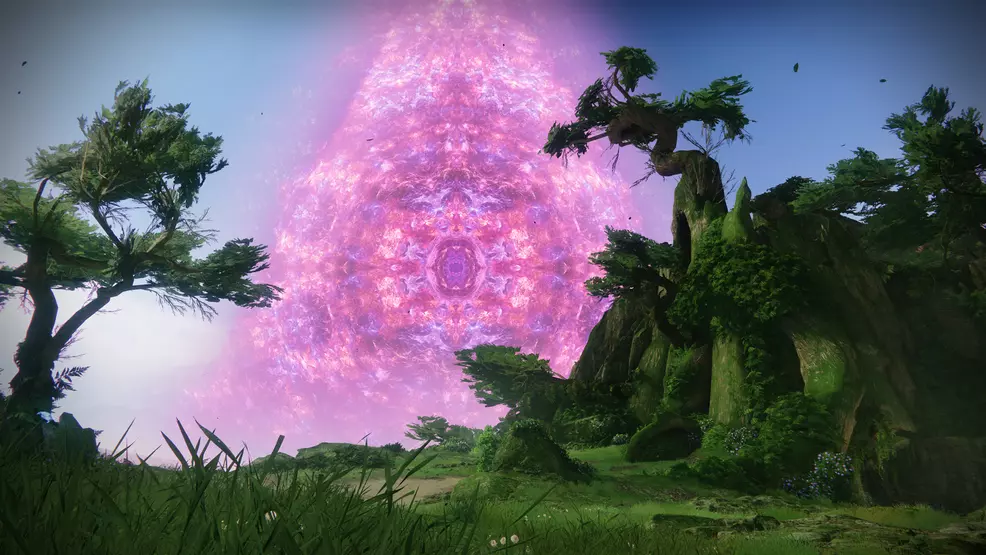 The portal as seen from inside the Traveler