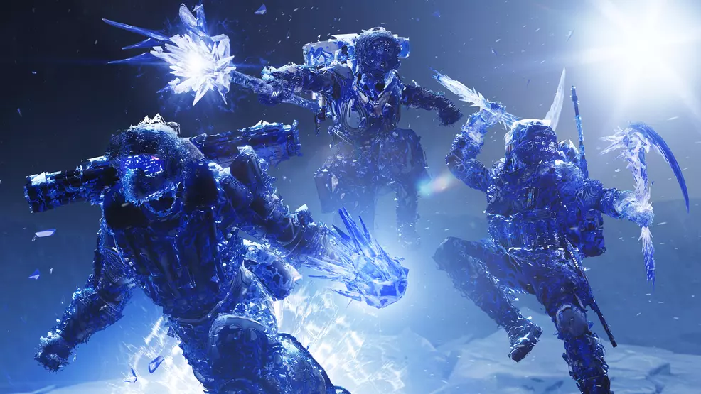 Three Stasis Guardians in their Supers