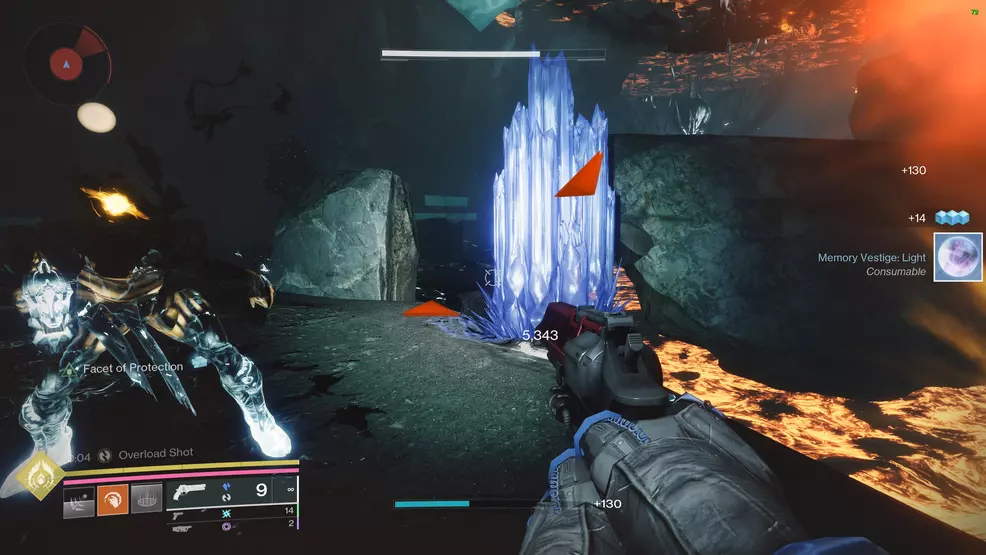 A powerful enemy drops a Memory Vestige: Light