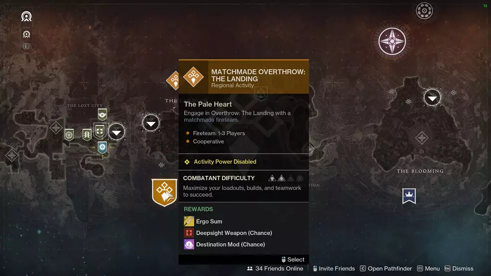 The icon of the Overthrow activity in the Pale Heart