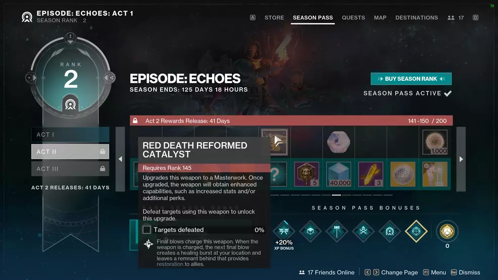 Red Death Reformed catalyst on the Season Pass