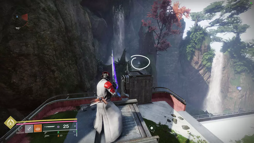 A Traveler orb by another waterfall