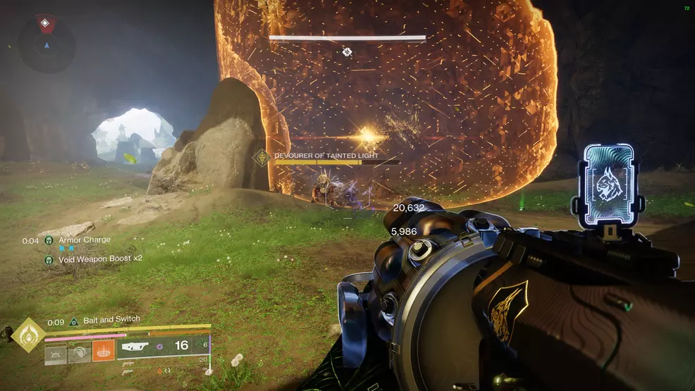 A large war beast in a cavern