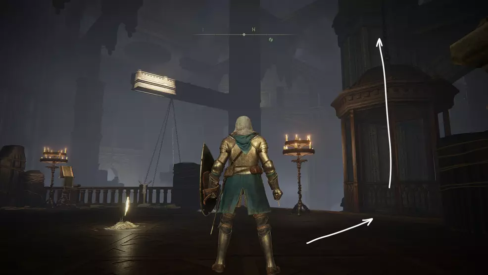 An lift that takes the player up to the rafters