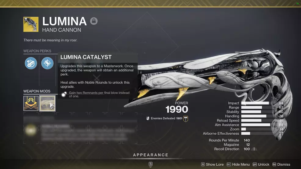 Inspecting the Lumina catalyst