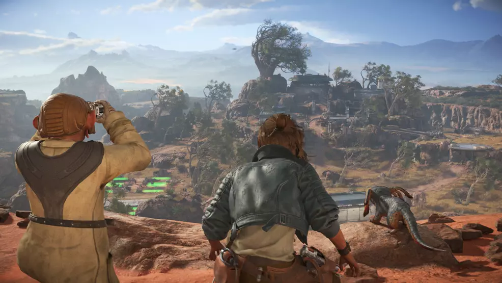Overlooking the vista of Toshara in Star Wars Outlaws