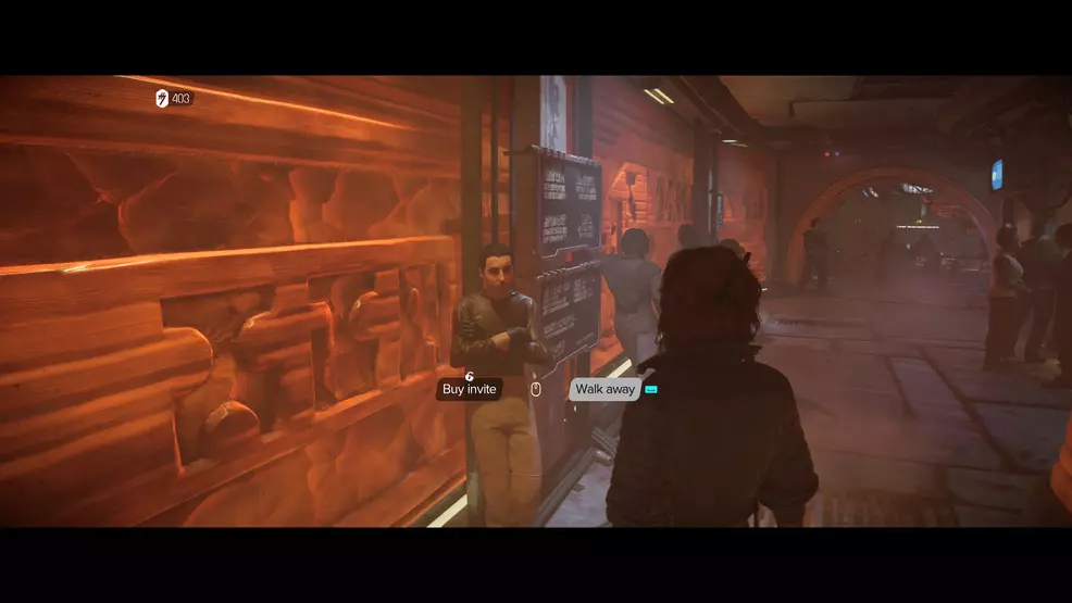 Buy the invite or walk away in Star Wars Outlaws