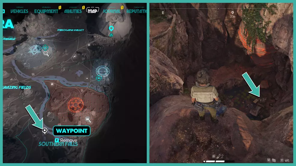 The Crashed Speeder Location in Star Wars Outlaws