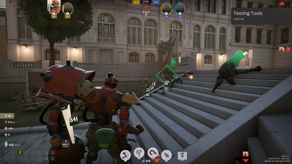 A creep with a heal flag indicating it can heal