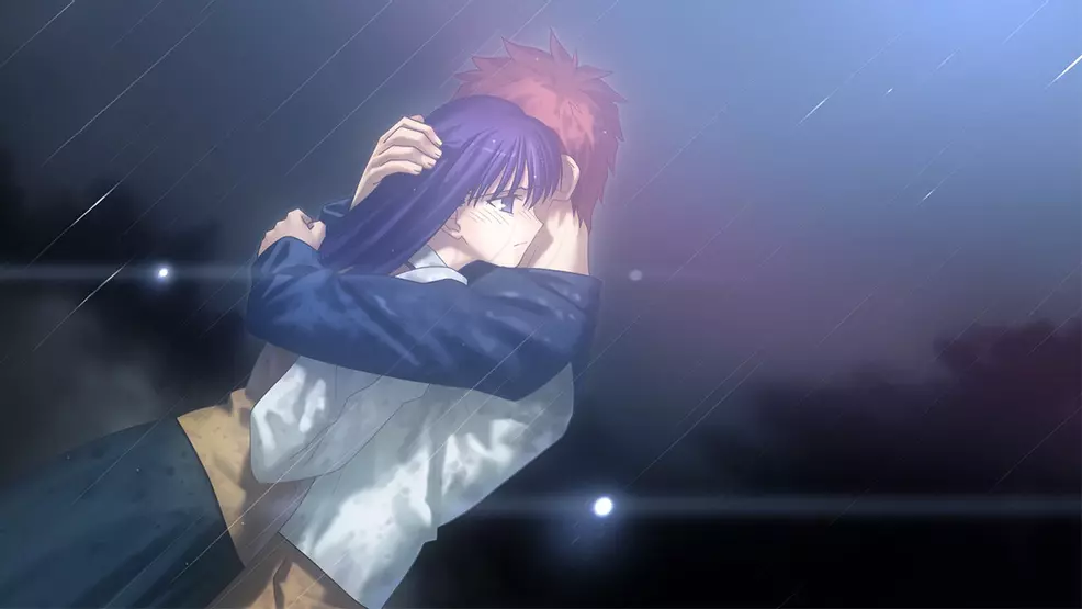 Shirou and Sakura in a dramatic moment in Fate/Stay Night Remastered