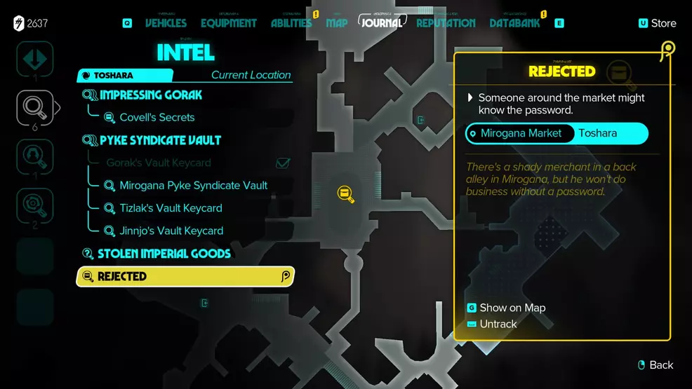 Map of Mirogana in Star Wars Outlaws