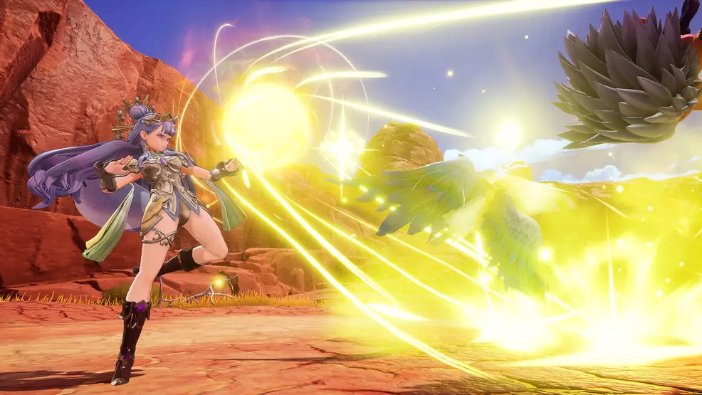 Palamena casting a spell.