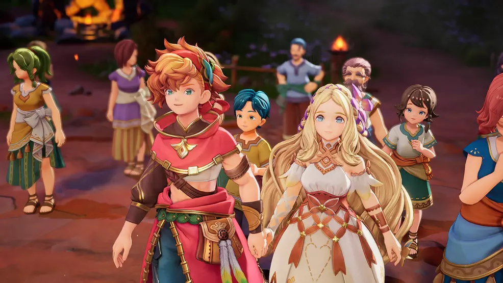 Val and Hinna, holding hands.