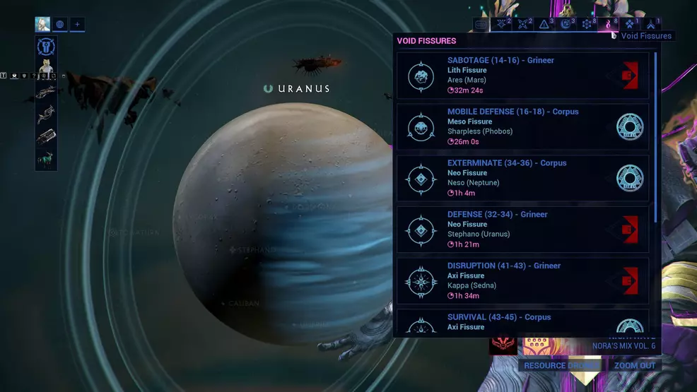 All Perigale Prime Relics in Warframe