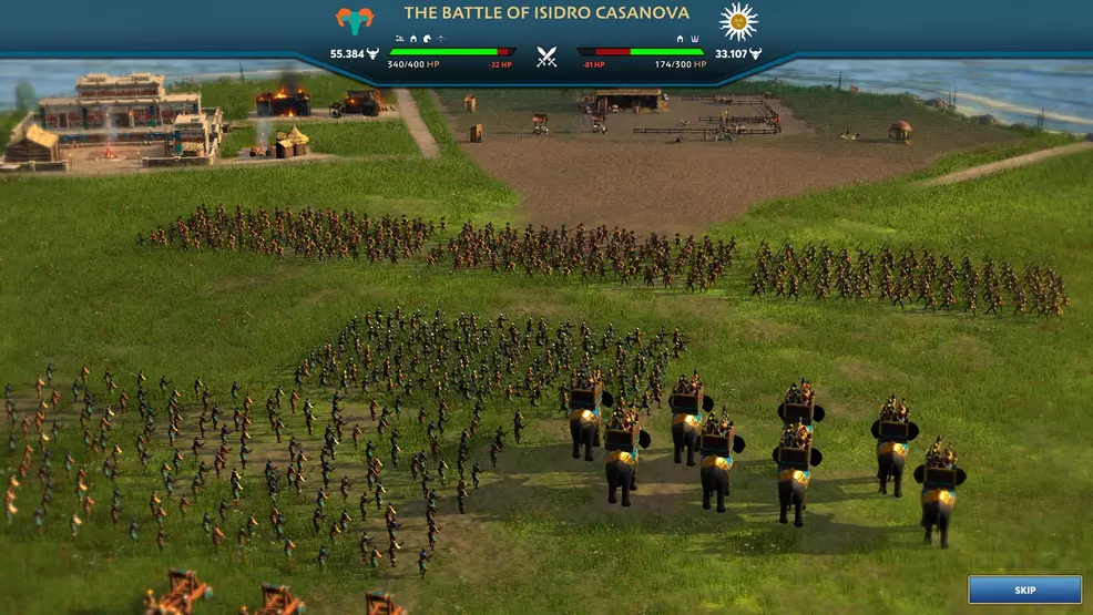 A battle between armies about to happen in Ara: History Untold