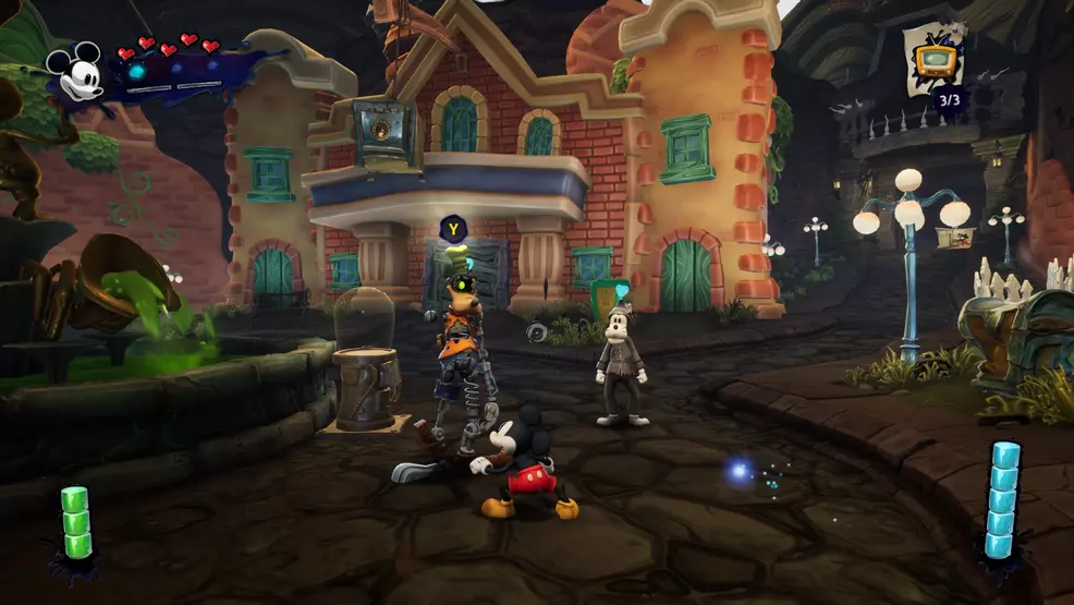 Meeting animatronic Goofy is Epic Mickey: Rebrushed