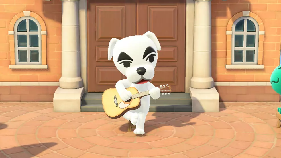 K.K. Slider playing music.