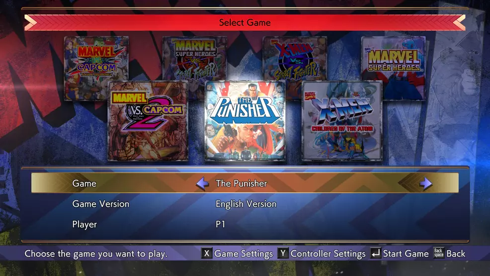 Capcom Classic Collection Menu Marvel vs. Capcom Fighting Collection: Arcade Classics review: The ...