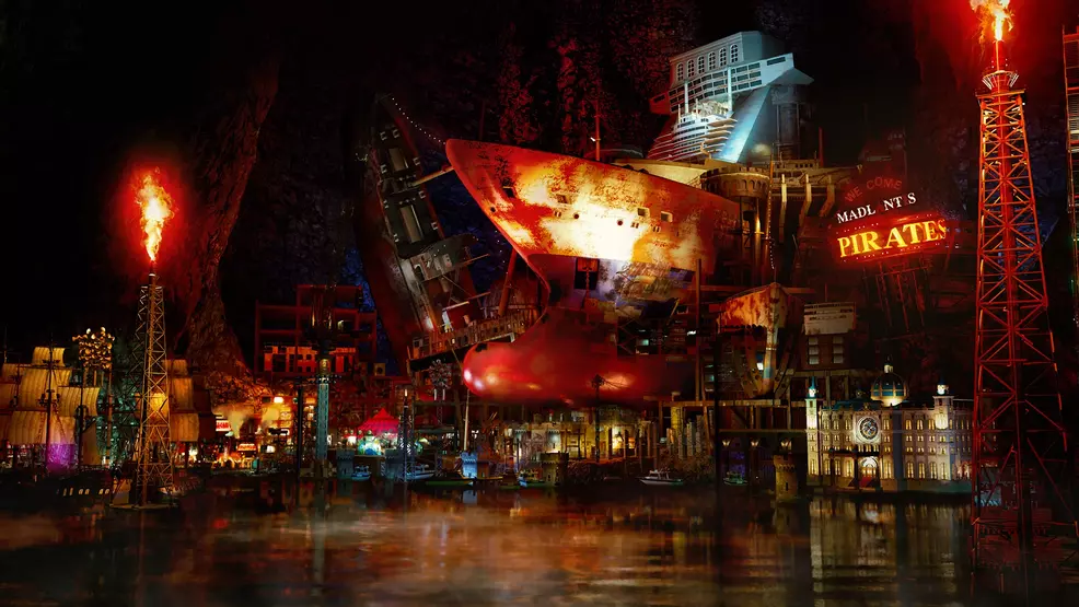 The kingdom of Madlantis in Like A Dragon: Pirate Yakuza in Hawaii