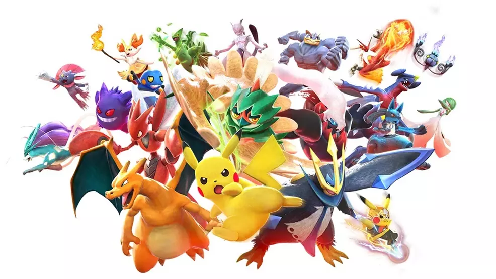 A collection of Pokemon including Pikachu, Charizard, Decidueye, Lucario, and more from Pokken Tournament.