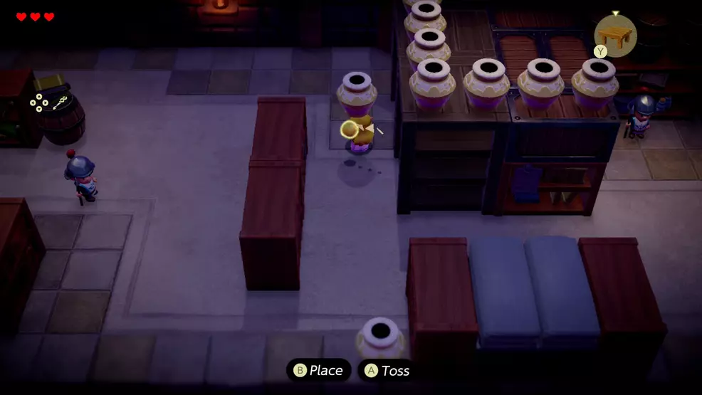 Throwing the jar in Legend of Zelda: Echoes of Wisdom