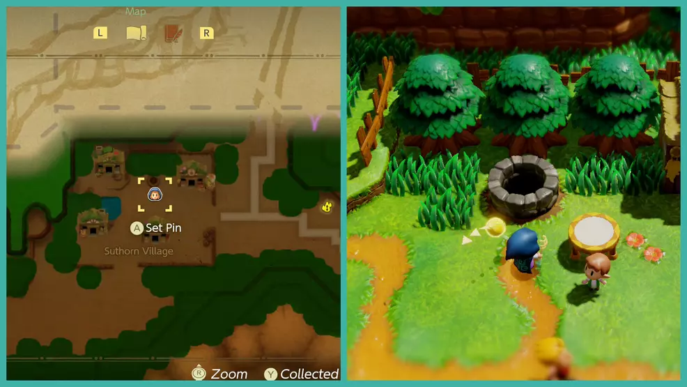 The trampoline location in Echoes of Wisdom
