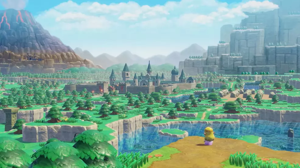 Zelda overlooking Hyrule.