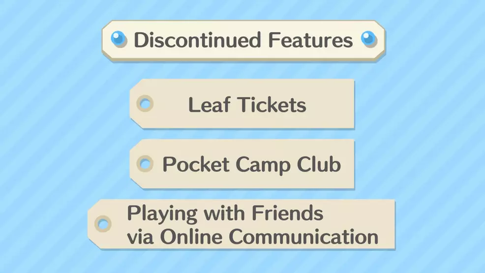 List of Discontinued Features from Pocket Camp