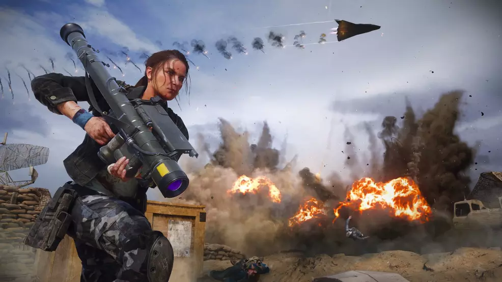 An operator with a rocket launcher in Black Ops 6